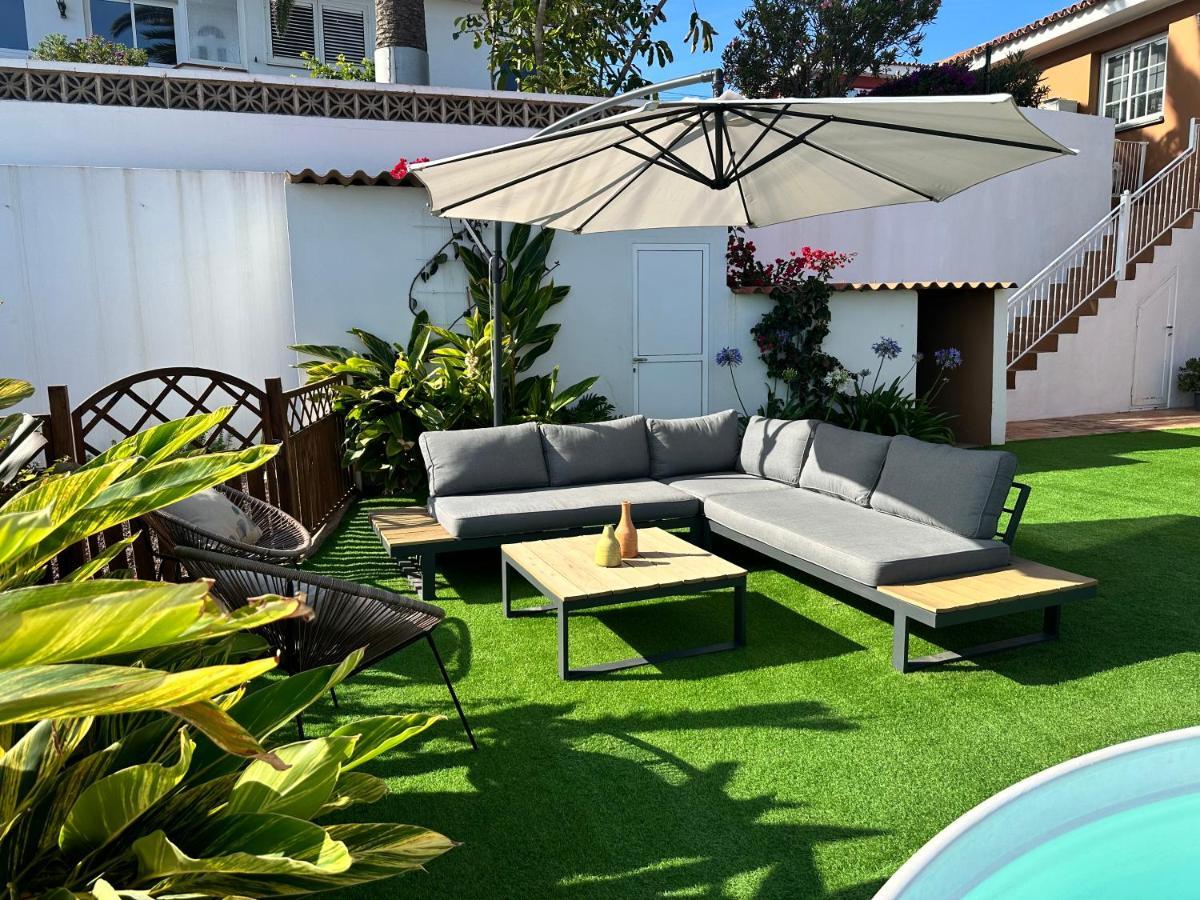 Villa Casa con piscina y jardín con vistas al mar Puerto de la Madera Exterior foto